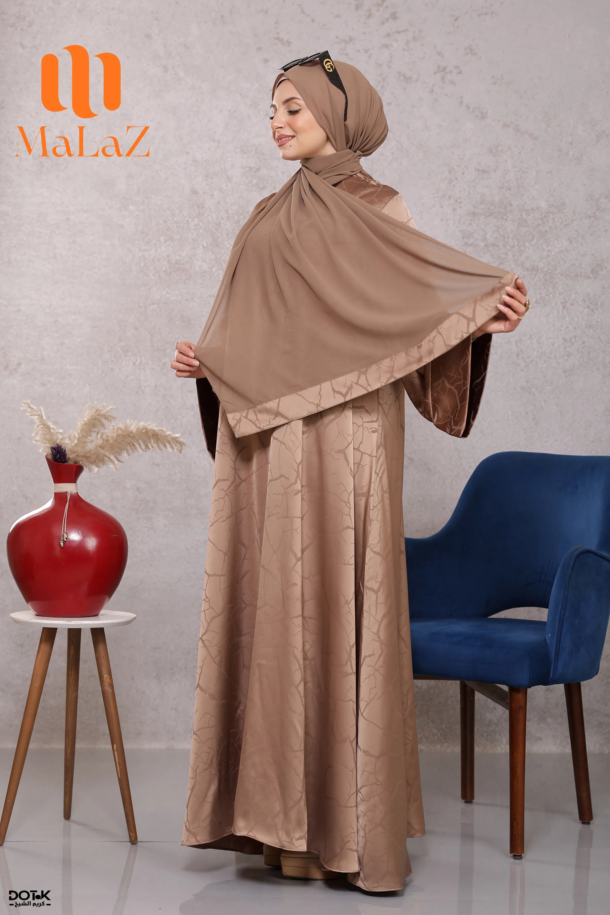 Waqar Abaya With Scarf